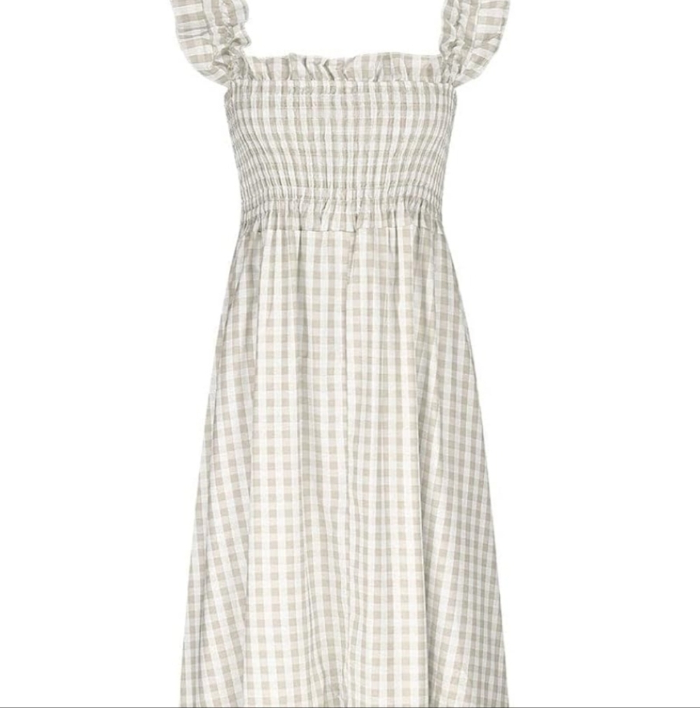 Gingham Maxi Dress